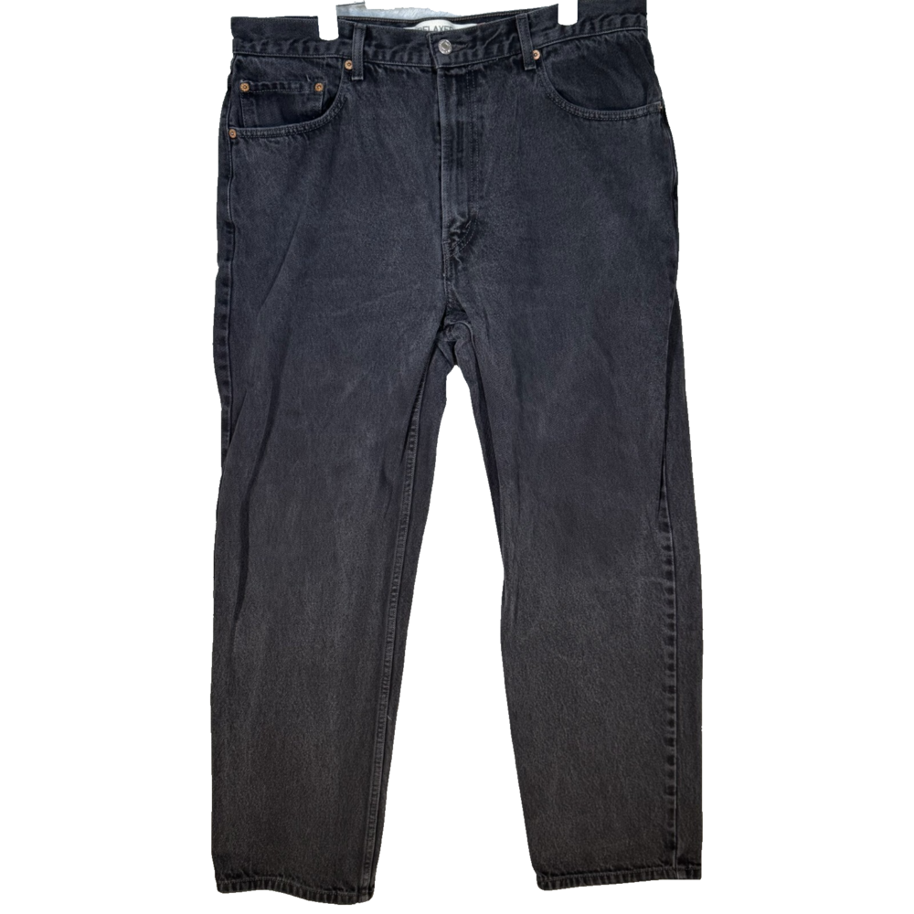 Levi’s 550 Men’s Jeans 38x32 Black Denim Relaxed Fit Tapered Leg Zip Fly